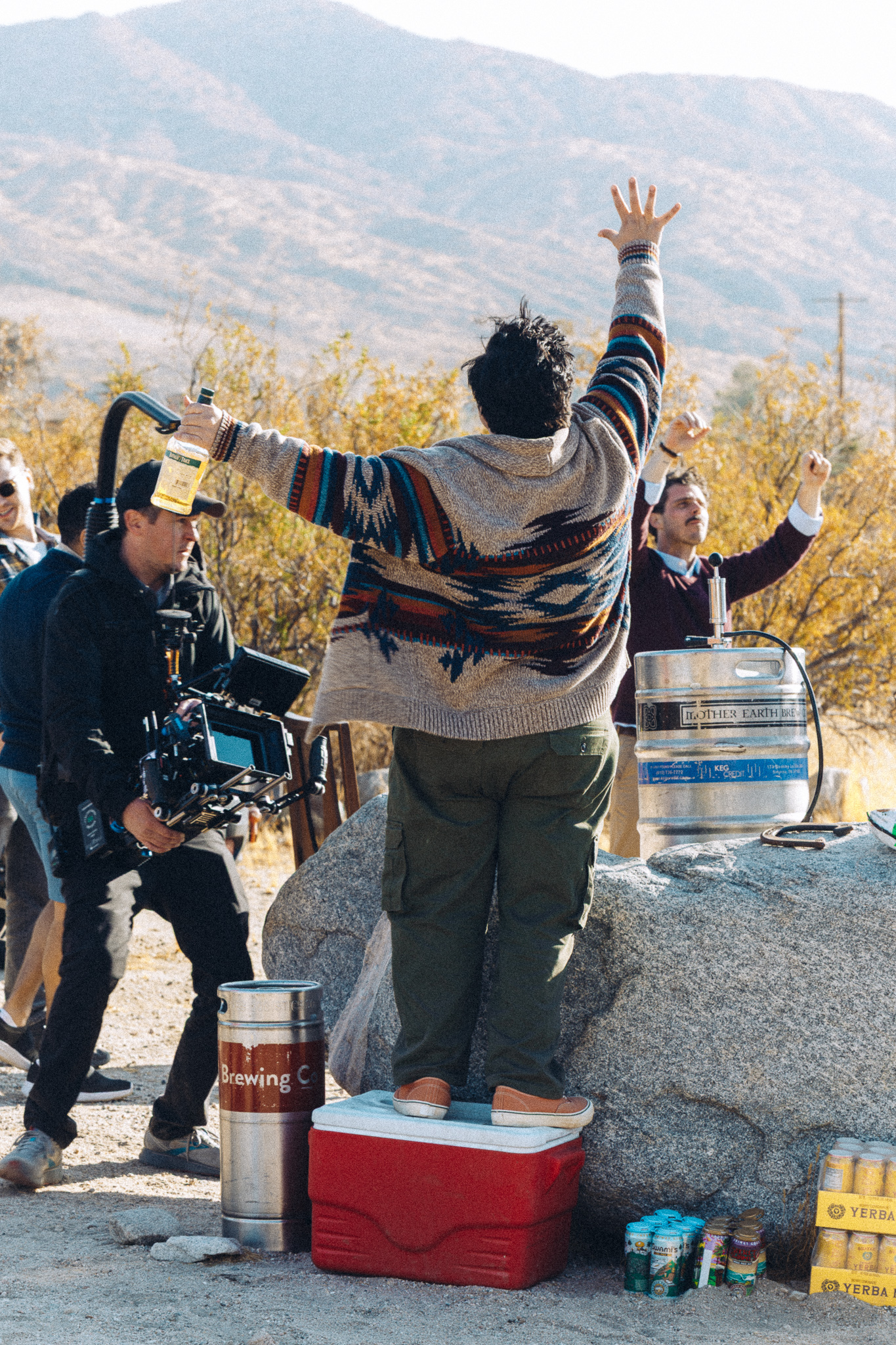 Behind the scenes